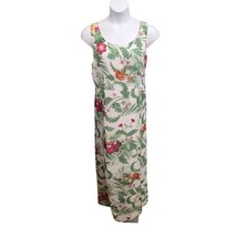 Kate  Mallory Womans 1X Floral Print Maxi Dress Draped Back Front Slits ... - $10.88