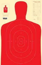 B27-E Silhouette Targets 10 Red Silhouette - Pistol Rifle Range B-27E Qt... - $21.68