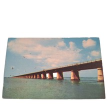 Postcard Unusual View Of Overseas Highway Miami Key West Florida Chrome Unposted - £5.41 GBP