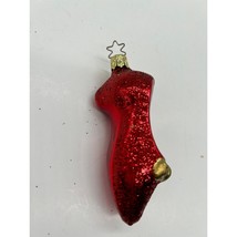 Wizard of Oz Ruby Slipper Dorothy Inge Glass Blown Christmas Ornament 4&quot; (4) - £11.25 GBP