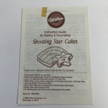 Wilton Cake Pan Instructions for Baking Decorating Shooting Star Cakes N... - $5.00