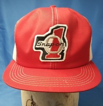 Old Stock Snap-On Tools #1 Mesh Back Trucker Hat Snapback Red/White - $28.98