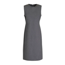 NWT Theory Eano Sleeveless Sheath in Charcoal Melange Traceable Wool Dress 2 - $108.90