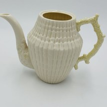 Belleek Coffee Pot Green 5th Mark 1955-65 Vintage Seashell Ireland Limpet Yellow - £95.00 GBP