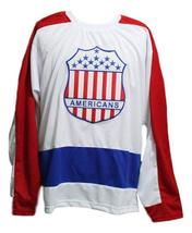 Any Name Number New York Americans Retro Hockey Jersey New White Any Size image 4