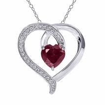 Swara Ecom 2.25 Ct Heart Shape Cubic Zirconia 14K Rose Gold Plated Solit... - £37.36 GBP+