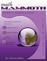 Math Mammoth Grade 1 Answer Keys [Paperback] Miller, Dr Maria - £3.85 GBP