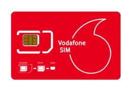 Vodafone Sim Card Portugal Free EU Roaming - pay as you go Style prepaid - $211.97 MXN