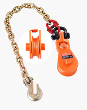 VEVOR 2 Ton Snatch Block, G80 Chain, 3" Sheave for 3/8" Wire Rope, for T... - $28.99