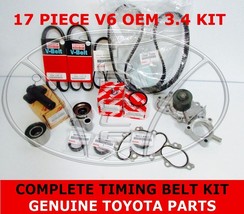 New Genuine Toyota 3.4 V6 5VZFE Water Pump Timing Belt Kit 17 Pcs 4RUNNER Tundra - £300.08 GBP