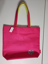 Clinique Shopping Tote Travel Tote Medium Bag Hot Pink Yellow Lining Limited New - £4.74 GBP