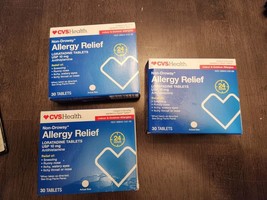 (3) 24 Hr Loratadine Allergy Relief 30 Ct Each - £15.80 GBP