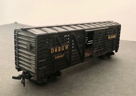 TYCO HO Scale &quot;D&amp;RGW Rio Grande&quot; 64137 Vintage Livestock Freight Toy Train Model - £7.33 GBP