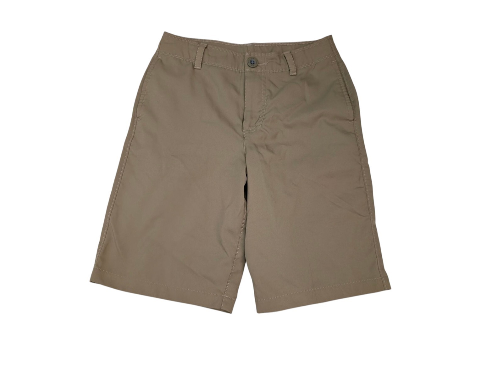 Lot Of 2 Boys Under Armour Khaki Tan Shorts Size Medium 10 /12 School Uniform Item image 4