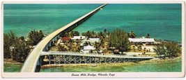 Postcard Seven Mile Bridge Over Pidgeon Key Florida Keys Long Card - £2.32 GBP