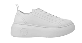 Armani Exchange Women Sneakers - 8 US EU 38 White Designer Fashion Shoes New - $276.03 CAD