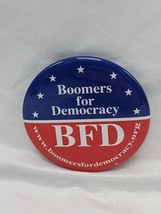 Boomers For Democracy Left Wing Political Pinback 2&quot; - $39.59