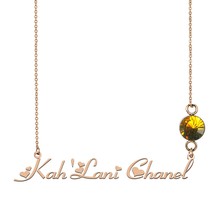 Couples Name Necklace, Issa Name Necklace, Kah'Lani-Chanel Name Necklace Best Ch - $17.99