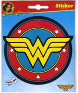 DC Comic&#39;s Wonder Woman Logo Peel Off Image Sticker Decal NEW UNUSED - $3.99