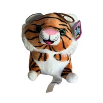 Nanco Belly Buddies Plush 5” Stuffed Animal TIGER Jungle Toy Glitter Eyes - $13.92