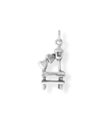 Sterling Silver Sweetheart Park Bench Charm for Charm Bracelet or Necklace - $761.02 MXN