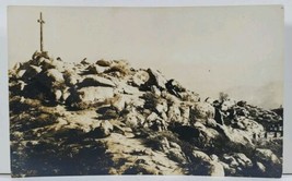 RPPC Cross on Top of Rock Mountain Postcard L10 - £16.09 GBP