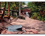 Wishing Well Starved Rock State Park Illinois IL UNP Linen Postcard Z2 - $3.91