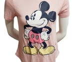 Disney Mickey Mouse Womens t-shirt Juniors Sz S/CH 3-5 Pink Short Sleeve... - £8.72 GBP