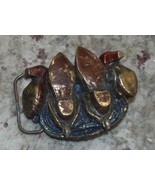 Very Odd Belt Heavy Belt Buckle of a Pair of Man &amp; Woman Shoes - $34.99