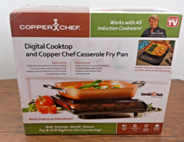 Copper Chef Digital Cooktop and Copper Chef Casserole Fry Pan New In Box - £36.94 GBP