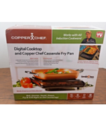 Copper Chef Digital Cooktop and Copper Chef Casserole Fry Pan New In Box - $46.39