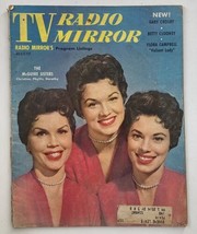 VTG TV Radio Mirror Magazine August 1955 Cover Portrait of The McGuire Sisters - £22.65 GBP