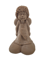 VTG Lil&#39; Sweet Hearts Small Native Sculpture TnT 1995 Angel Necklace Ado... - $11.39