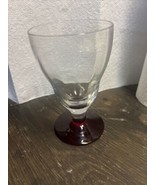 Vintage Set of 12 Morgantown Fire And Ice Footed Glasses 5.25” - $125.00