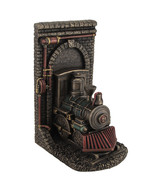 Steampunk Steam Locomotive Bronze Finished Single Bookend - £51.15 GBP