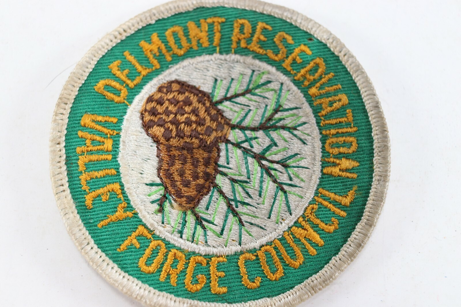 Vtg Delmont Valley Forge Council Reservation BSA Boy Scout of America Camp Patch Item image 2