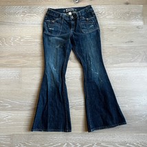 Mossimo Supply Co Distressed Low-Rise Flare Jeans Juniors sz 9 y2k - $34.99