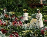 Vtg Postcard 1900s UDB A California Flower Garden Little Girls Unused UNP - $3.91