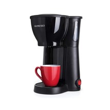 Mixpresso Mini Compact Drip coffee Maker With Brewing Basket, Black Smal... - £31.37 GBP