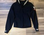 US Navy Men’s Service Dress Blue Uniform Jumper  Size 34 Pullover Cracke... - $42.74