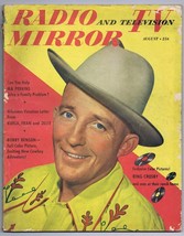 ORIGINAL Vintage August 1953 Radio TV Mirror Magazine Bing Crosby Ma Per... - £23.73 GBP