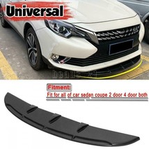 Universal Front Bumper Lip Spoiler Chin Splitter Center Plate Diffuser 46.85&#39;&#39; - £27.09 GBP