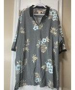 Vtg Men’s Paradise Blue Hawaiian Polo 3XLT - €17,12 EUR