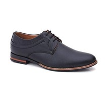 Mens Dress Shoe with Laces formal US size 7-12 Office faux Leather Black - £30.00 GBP