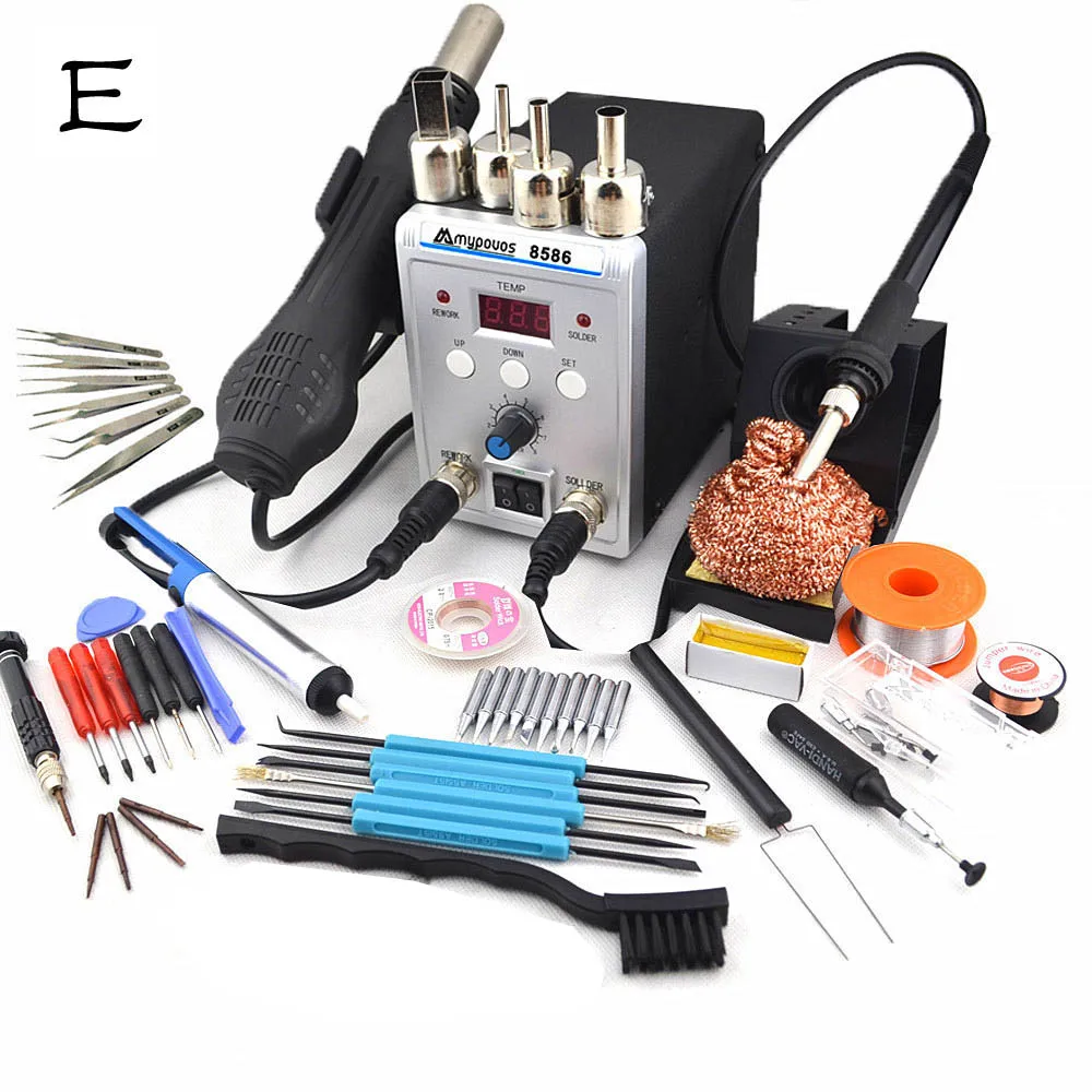 750W 8586 2 In 1 Digital ESD Hot Air Soldering Station Welding Solder  For IC SM - £122.52 GBP