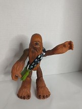 Chewbacca Jedi Force 2004 Hasbro Lucas Film 7&quot; Tall Star Wars Action Fig... - £4.72 GBP