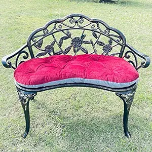 Outdoor Bench Park Garden Bench,All Chair Anti Rust Cast Aluminum Patio ... - $222.99