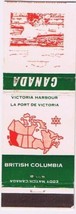 Matchbook Cover Canada British Columbia Victoria Harbour - £1.09 GBP