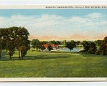 Municipal Swimming Pool Postcard Colville Park Red Wing Minnesota  - £12.66 GBP