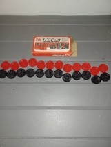 Vintage Crown Checkers Whitman 24 Plastic Pieces Made In USA 1974 Complete - $14.99